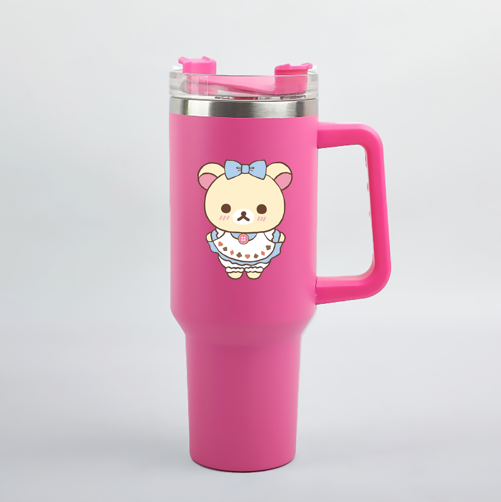 （画像用） リラックマ リラックマ キイロイトリ Rilakkuma Korilakkuma Kiiroitori 1200mL車用タンブラー（カラープリント）
